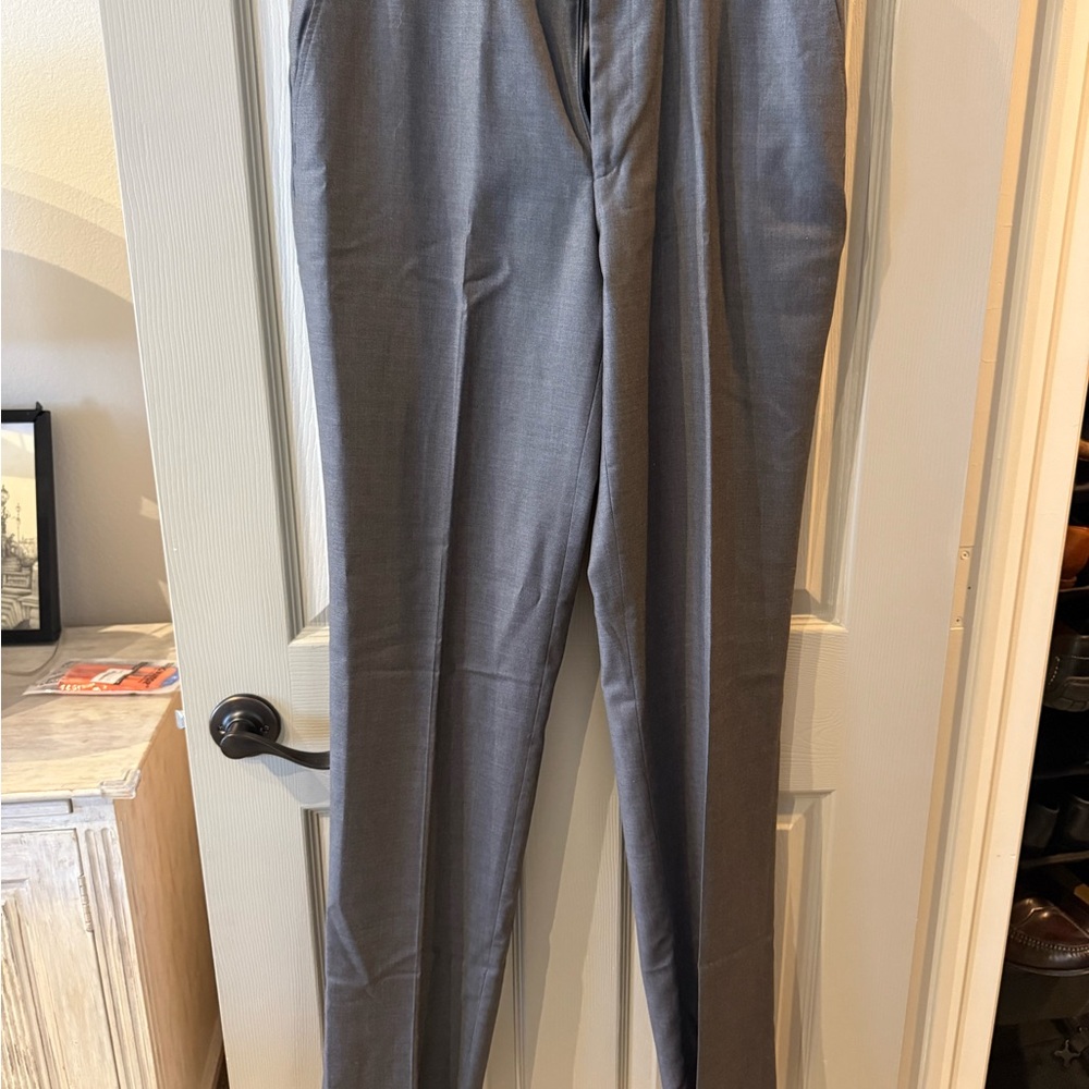 Men's Jos. A. Bank Gray Pants - Wool - Size 33 Regular